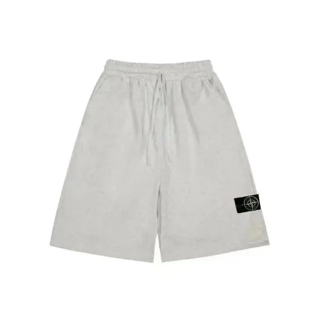Stone Island Cotton Jersey Shorts Heather Grey