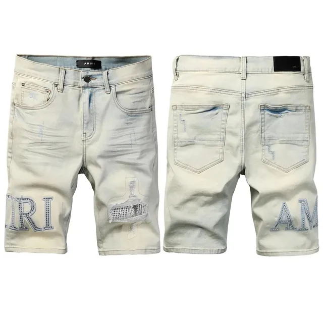 Amiri Distressed Denim Shorts