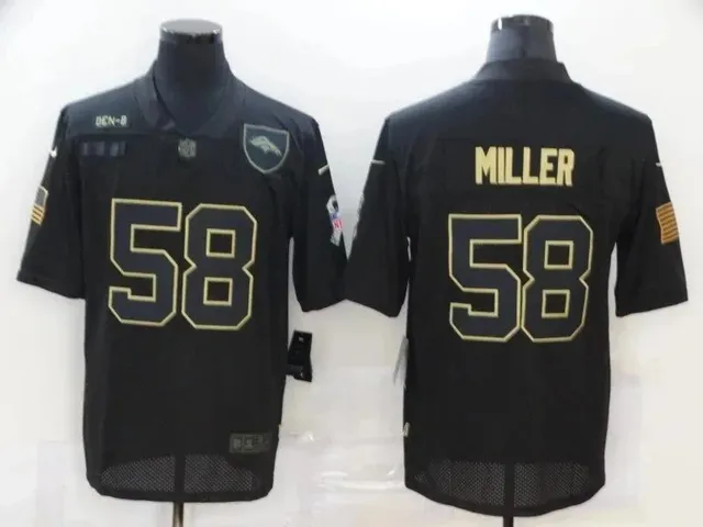 Nike NFL Limited Jersey Von Miller Black Gold