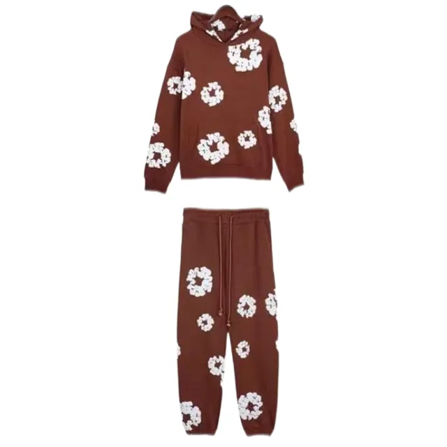 Denim Tears Hoodie and Joggers Set Floral Print