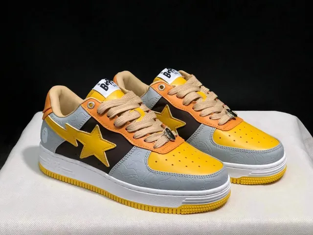 BAPE Shark Air Force 1 Yellow Star