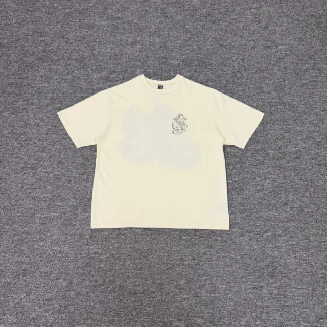 008展览馆天使刺绣短袖(杏)