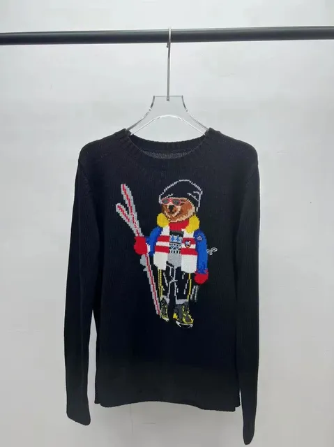 Polo Ralph Lauren Polo Bear Sweater Skiing Bear Intarsia Knit
