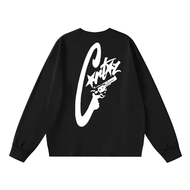 Corteiz Long Sleeve Top Gun Logo Print