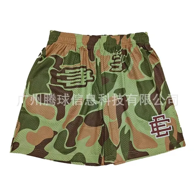 Eric Emanuel Mesh Shorts Camouflage Print