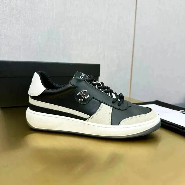 Chanel Sneaker Two-Tone Leather and Suede