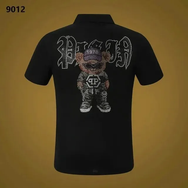 Polo Shirt Crystal Bear Graphic
