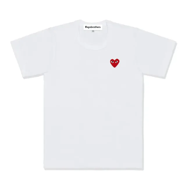 Comme des Garçons Heart Logo T-Shirt Red Heart