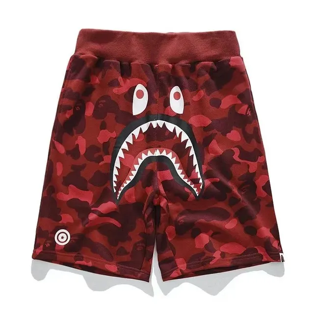 BAPE Shark Shorts Camouflage Shark Face