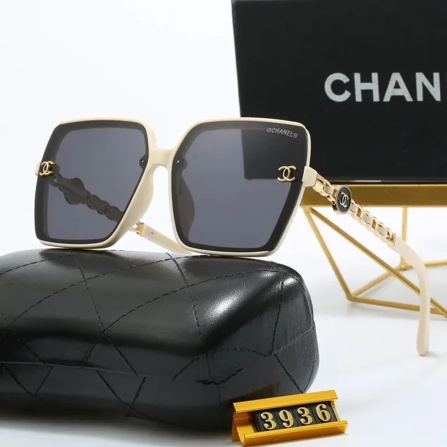 Chanel Square Sunglasses Chain Detail