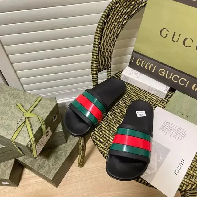Gucci Slide Sandal Web Stripe