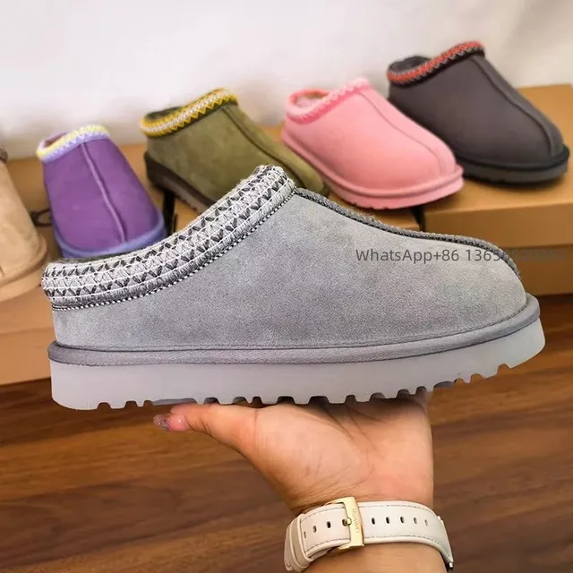 UGG Slipper Mule Suede with Woven Trim