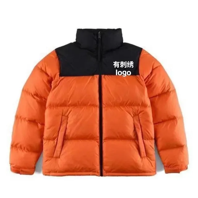 The North Face Nuptse Jacket Orange/Black