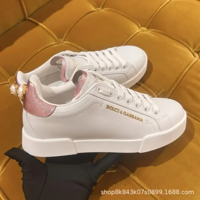 Dolce & Gabbana Sneaker Pearl-Embellished