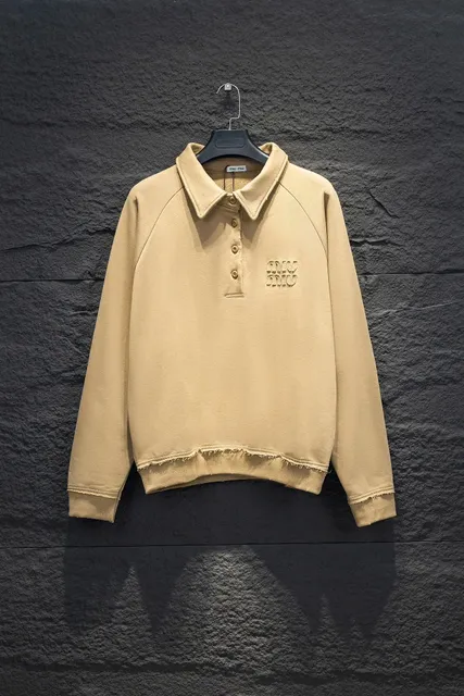 Miu Miu Polo Sweatshirt Embroidered Logo