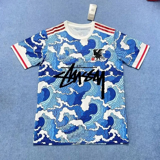 Stüssy × Japan National Team Football Jersey Wave Print