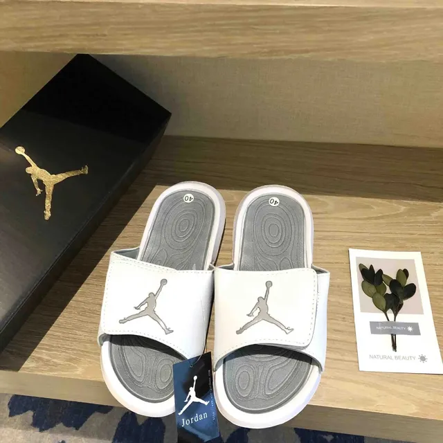 Jordan Slide Sandals White/Grey