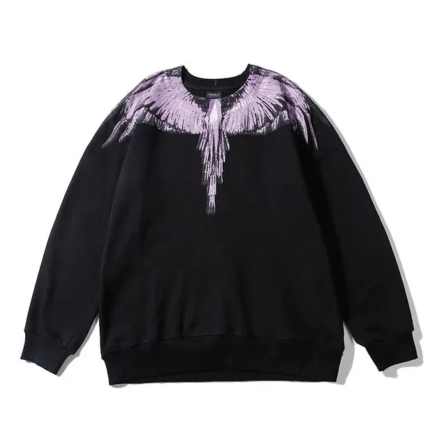 Marcelo Burlon Wings Sweatshirt Purple Wings Print