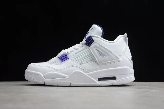 Air Jordan 4 Retro White Purple