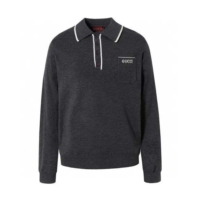 Gucci Polo Sweater Embroidered Logo
