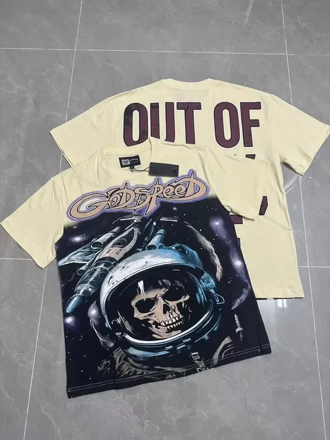 Godspeed Graphic Tee Astronaut Skull Print