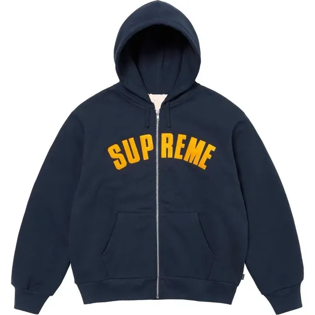 Supreme Zip-Up Hoodie Arch Logo