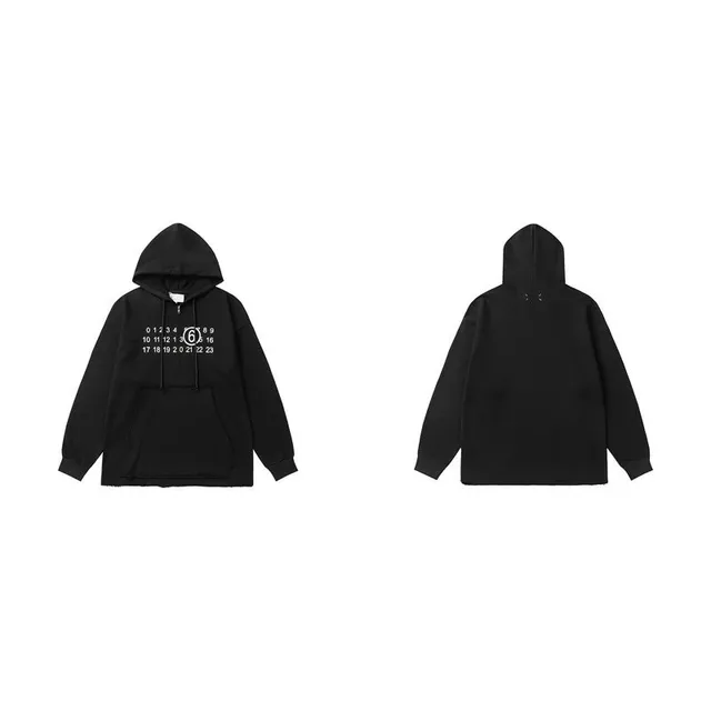 Maison Margiela Hooded Sweatshirt Numbers Print