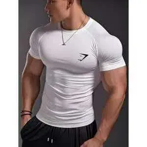 White short sleeves - black logo on the side