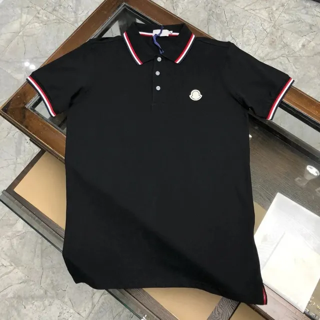 Moncler Polo Shirt Tri-Color Trim