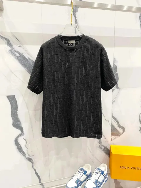 Dior Oblique Logo T-Shirt Monogram Jacquard
