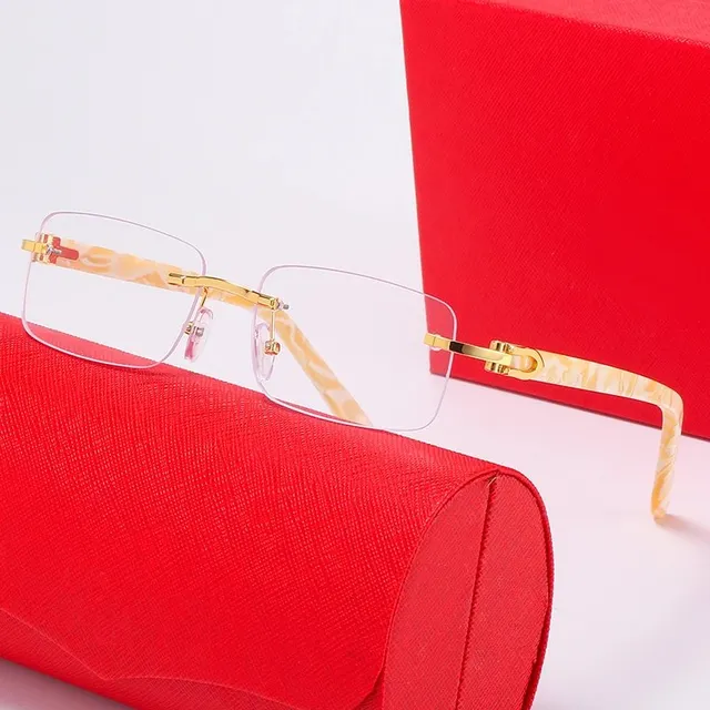 Cartier Juste Un Clou Rimless Glasses Marble Temples