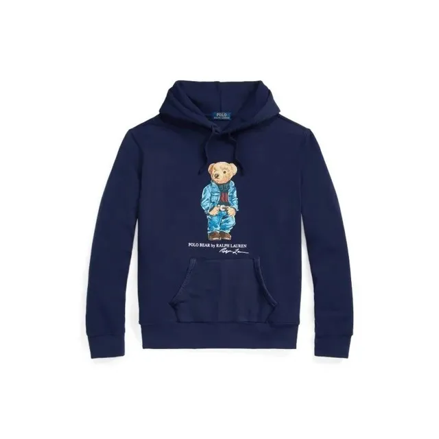 Polo Ralph Lauren Polo Bear Hoodie Navy with Embroidered Bear