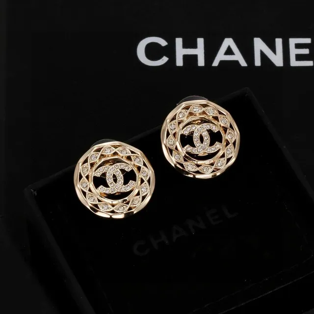 Chanel CC Logo Earrings