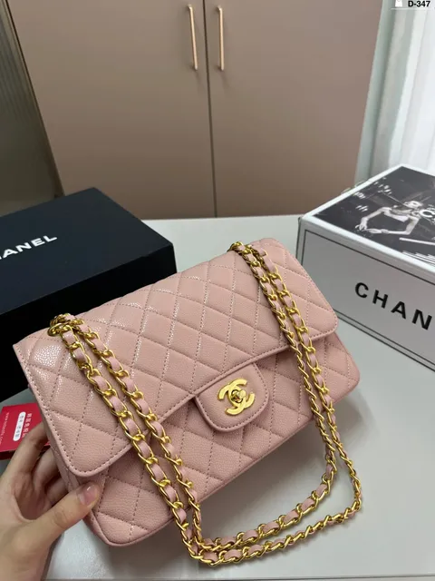 Chanel Classic Flap Bag Quilted Caviar Leather