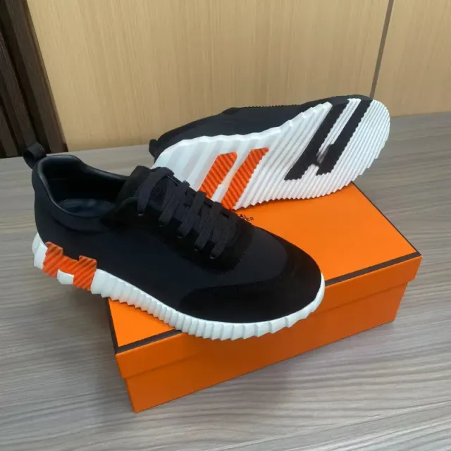 Hermès Run Black Orange White