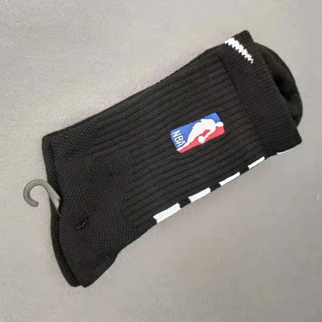 NBA Logo Sock Black with NBA Patch