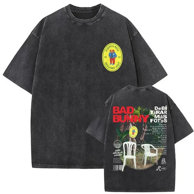 Bad Bunny Graphic T-Shirt Puerto Rico Tour Print