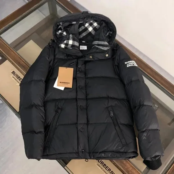 Burberry Puffer Jacket Checkered Hood