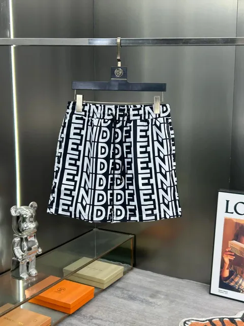 Fendi Logo-Print Shorts FF Monogram