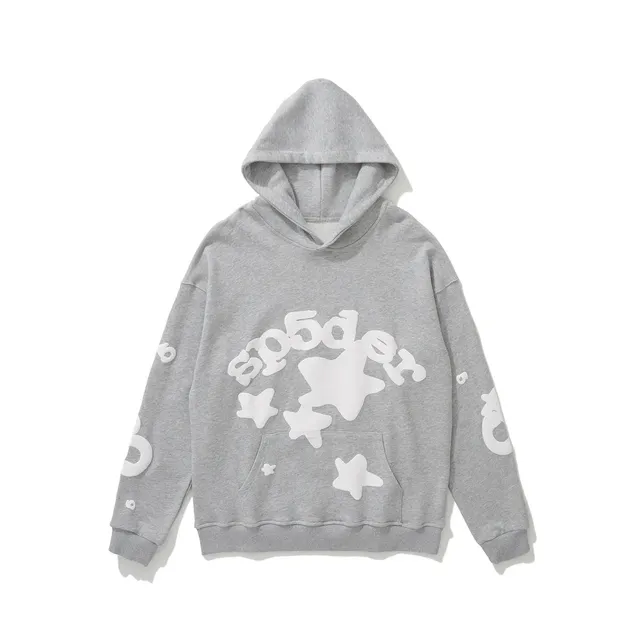 Sp5der Hooded Sweatshirt Star Logo Appliqué