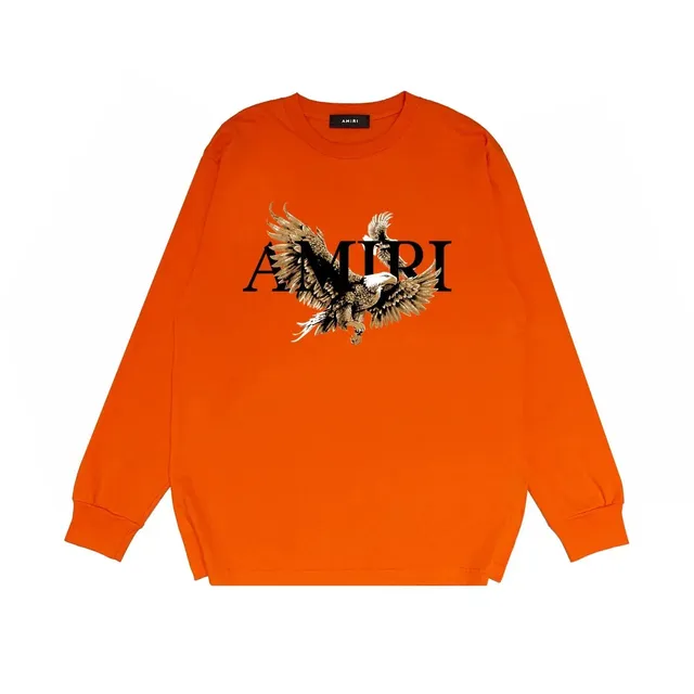 Amiri Long-Sleeve Tee Eagle Logo