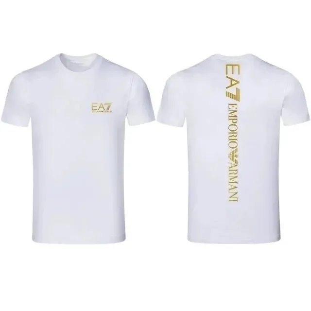 Emporio Armani EA7 T-Shirt Gold Logo