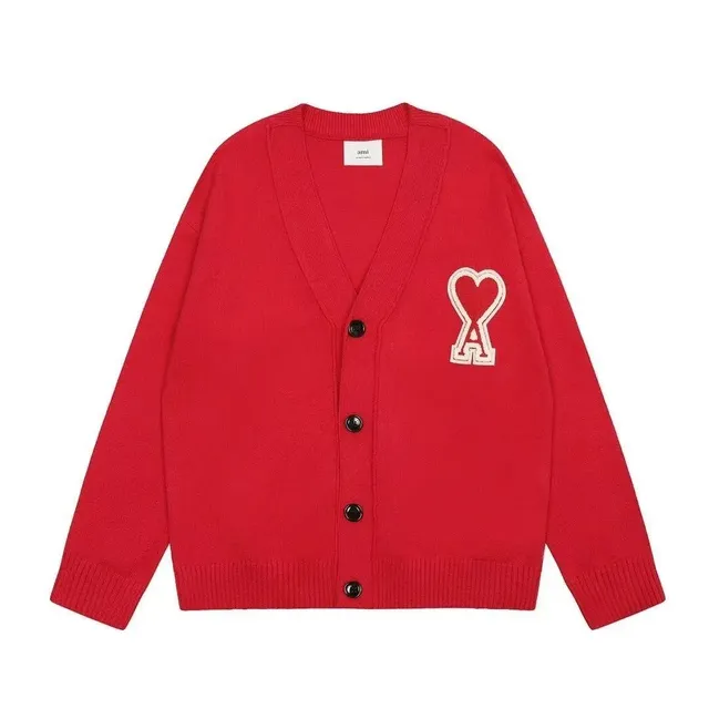 AMI Paris Cardigan Heart A Logo
