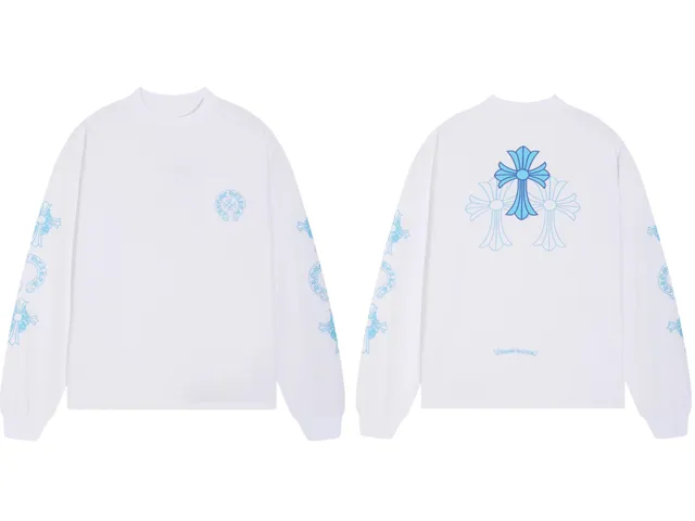 Chrome Hearts Long Sleeve Tee Cross Print