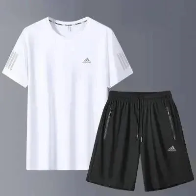 Adidas T-Shirt and Shorts Set Sport Performance