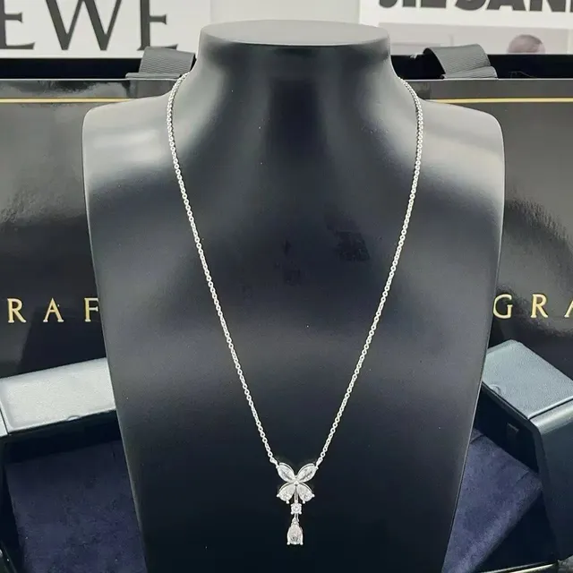 Tiffany & Co. Butterfly Pendant Necklace Diamond