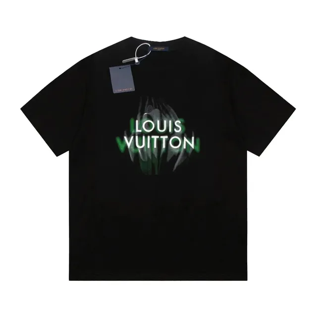 Louis Vuitton Graphic T-Shirt Green Logo Print