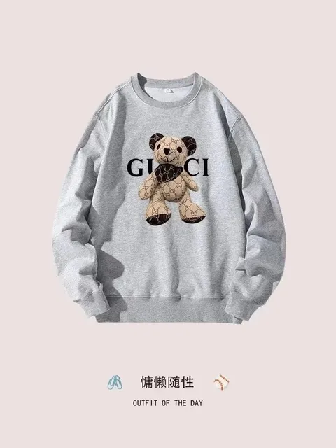 Gucci Crewneck Sweatshirt Teddy Bear GG Print