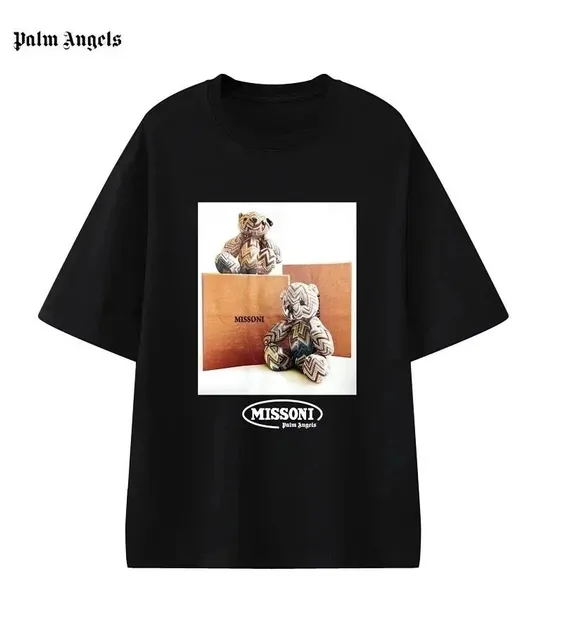 Palm Angels Graphic Tee Missoni Bear Print