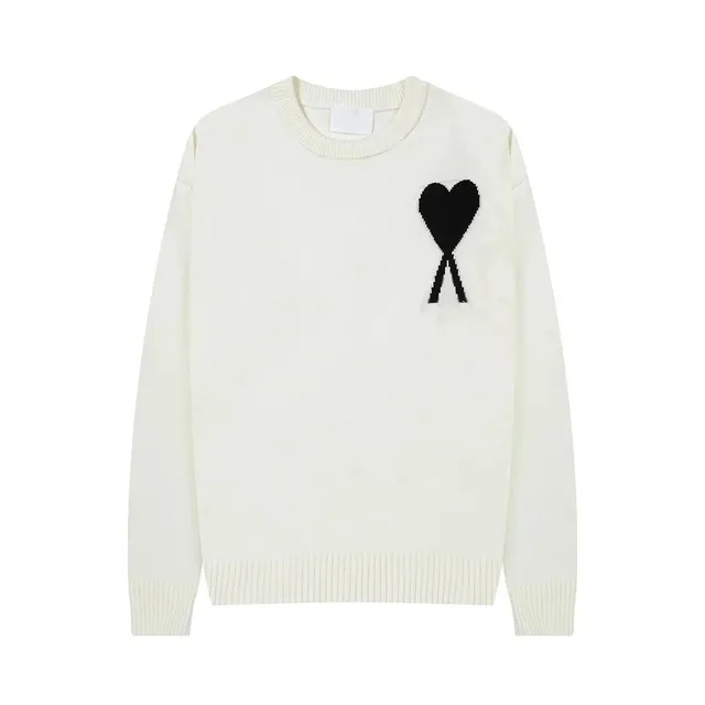 AMI Paris Knit Sweater Black Heart Logo